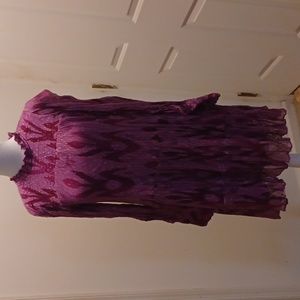 Oliphant Purple Midi Dress